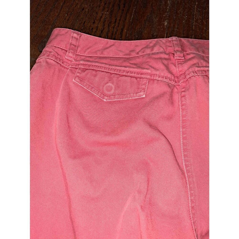 Size 2 J Crew Favorite Fit Cotton Faded Red Coral Ankle Cropped Pants - Picture 5 of 6